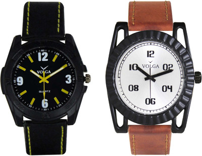 

Volga Branded Leather Quality Designer Dial Diwali Special Combo335 Designer Sport Looks WaterProof Mens Watch Watch - For Men