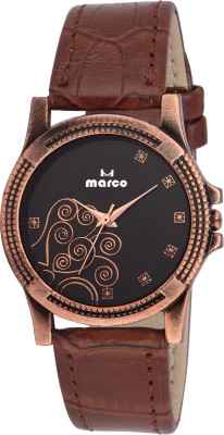 Marco ANTIQUE MR-LR 244 BLK-BRW Analog Watch  - For Women   Watches  (Marco)