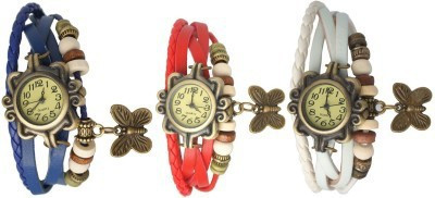 

3D Fashion WHITE_BLACK_RED_DORI Watch - For Women