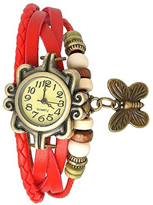 

Krazykart Red-Butterfly Watch - For Women