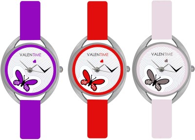 Valentime Branded New Latest Designer Deal Colorfull Stylish Girl Ladies29 42 Feb LOVE Couple Analog Watch  - For Girls   Watches  (Valentime)