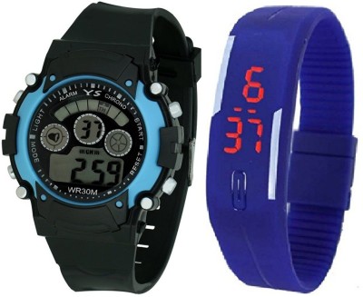 Pappi Boss Sports Collections Black-Blue Digital Watch  - For Boys & Girls   Watches  (Pappi Boss)