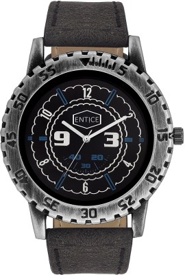 Entice Selections ENT-ANTIRS1-GRY-BLK Analog Watch  - For Men   Watches  (Entice Selections)