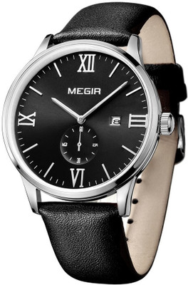 

Megir Gmarks-2011-Black Roman Executive Watch - For Men