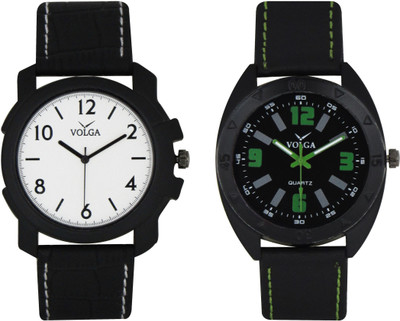 

Volga Branded Leather Quality Designer Dial Diwali Special Combo206 Designer Sport Looks WaterProof Mens Watch Watch - For Men