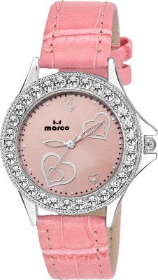 Marco DIAMOND MR-LR 6000 PINK Analog Watch  - For Women   Watches  (Marco)