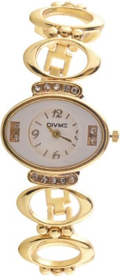 Givme Fancy Golden Greasy Analog White Dial Girls' Watch - Women_01 Watch  - For Women   Watches  (Givme)