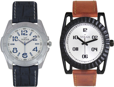 

Volga Branded Leather Quality Designer Dial Diwali Special Combo489 Designer Sport Looks WaterProof Mens Watch Watch - For Men