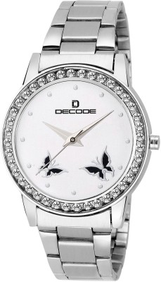 Decode Ladies Crystal Studded 21-030 White Watch  - For Women   Watches  (Decode)