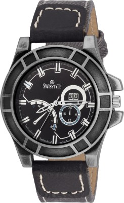Swisstyle SS-GR908-BLK-BLK Watch  - For Men   Watches  (Swisstyle)