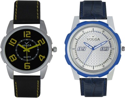 Volga Branded Leather Quality Designer Dial Diwali Special Combo511 Designer Sport Looks WaterProof Mens Watch Analog Watch  - For Men   Watches  (Volga)