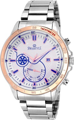 Swisstyle Date Display-SS-GR645-WHT-CH Watch  - For Boys   Watches  (Swisstyle)
