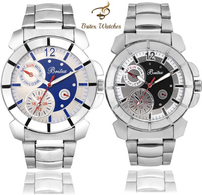 

Britex BT6112~3112 DTB Combo Pack Watch - For Men