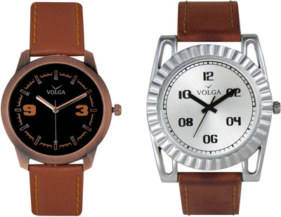 

Volga Branded Leather Quality Designer Dial Diwali Special Combo428 Designer Sport Looks WaterProof Mens Watch Watch - For Men
