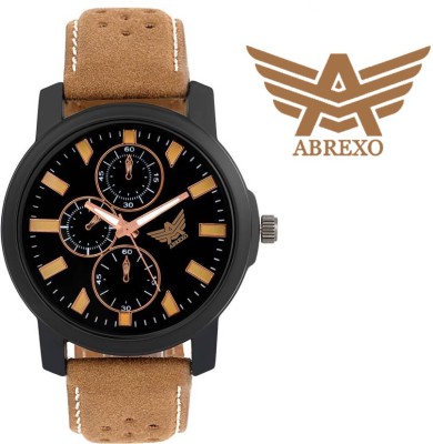 Abrexo Abx 11057-BLK-BR Analog Watch  - For Men   Watches  (Abrexo)