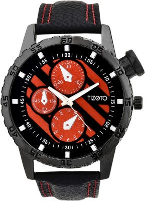 Tizoto tzom635 Tizoto Red dial metal analog watch Analog Watch  - For Men   Watches  (Tizoto)