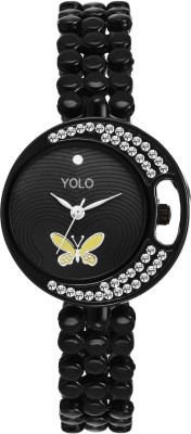 YOLO YLC-075 BK Analog Watch  - For Girls   Watches  (YOLO)