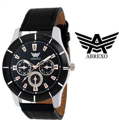 View Abrexo Abx 1504-BLK CHRONOGRAPH PATTERN Analog Watch  - For Men Wrist Watches Price Online(Abrexo)