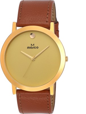 Marco SLIM n ELITE 003 GOLD-BLK Analog Watch  - For Men   Watches  (Marco)