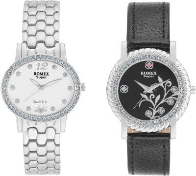 Romex Studded Case Pair Analog Watch  - For Women   Watches  (Romex)