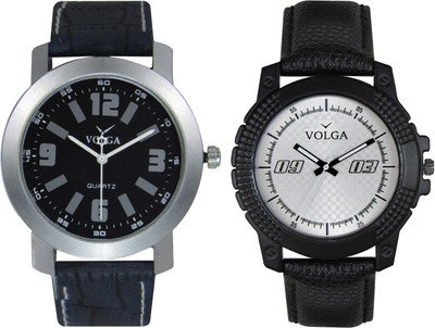 

Volga Branded Leather Quality Designer Dial Diwali Special Combo583 Designer Sport Looks WaterProof Mens Watch Watch - For Men
