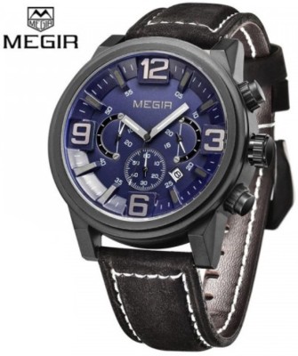 Megir Gmarks-3010-Blue Dial Sports Analog Watch  - For Men   Watches  (Megir)