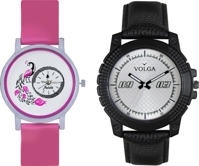 Volga Designer FVOLGA Beautiful New Branded Type Watches Men and Women Combo48 VOLGA Band Analog Watch  - For Couple   Watches  (Volga)