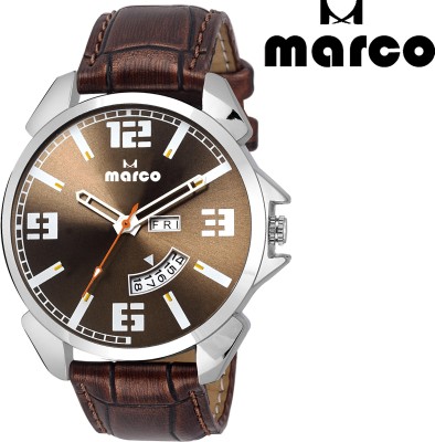 Marco DAY AND DATE 2015-BRW-BRW Analog Watch  - For Men   Watches  (Marco)