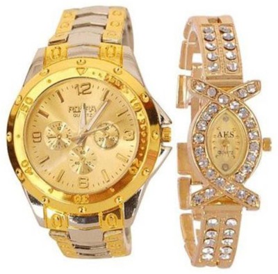 OpenDeal Rosra AKS Stylish Couple Watch OR006 Analog Watch  - For Couple   Watches  (OpenDeal)