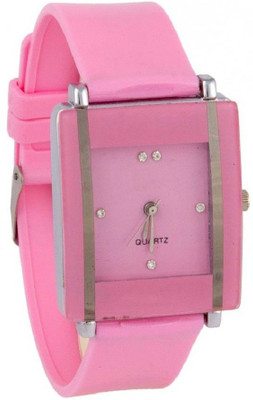 

Rage Enterprise pink beautiful square watch Watch - For Women