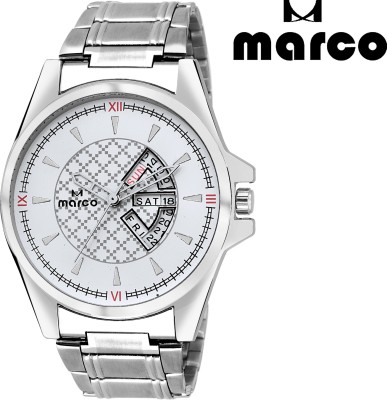 Marco DAY AND DATE 2012-WHT-CH Analog Watch  - For Men   Watches  (Marco)