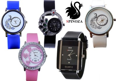 SPINOZA Diamond studded letest collaction with beautiful attractive peacock S09P14 Analog Watch  - For Women   Watches  (SPINOZA)