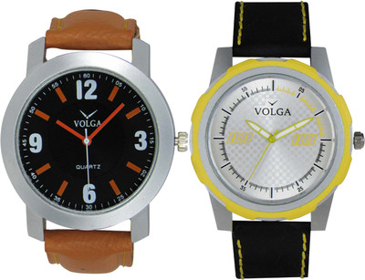 

Volga Branded Leather Quality Designer Dial Diwali Special Combo561 Designer Sport Looks WaterProof Mens Watch Watch - For Men