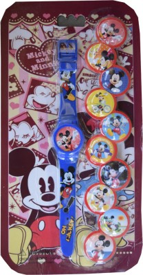 Creator Mickey And Minnie With Ten Stickers Digital Watch  - For Boys & Girls   Watches  (Creator)