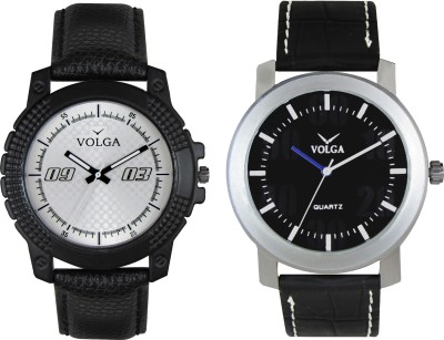 Volga Branded Leather Quality Designer Dial Diwali Special Combo652 Designer Sport Analog Watch  - For Men   Watches  (Volga)