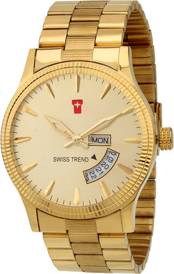 Swiss Trend Golden Classy Robust Analog Watch  - For Men