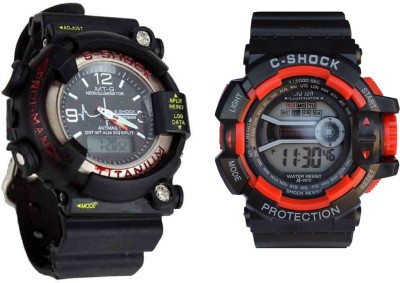 Vitrend Frogman And C-SHOCH Combo Set Of 2 Analog-Digital Watch  - For Men   Watches  (Vitrend)
