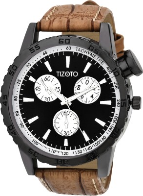 Tizoto tzom633 Tizoto Black dial metal analog watch Analog Watch  - For Men   Watches  (Tizoto)