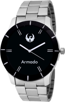Armado AR-091 Silver Black Elegant Modern Corporate Collection Analog Watch  - For Men   Watches  (Armado)