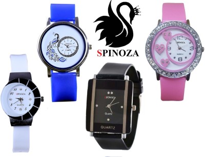 SPINOZA Diamond studded letest collaction with beautiful attractive peacock S09P50 Analog Watch  - For Girls   Watches  (SPINOZA)