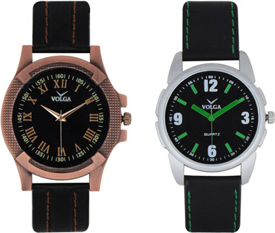 

Volga Branded Leather Quality Designer Dial Diwali Special Combo459 Designer Sport Looks WaterProof Mens Watch Watch - For Men