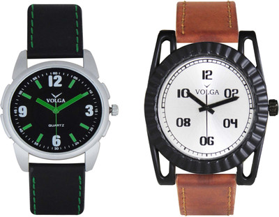 

Volga Branded Leather Quality Designer Dial Diwali Special Combo524 Designer Sport Looks WaterProof Mens Watch Watch - For Men