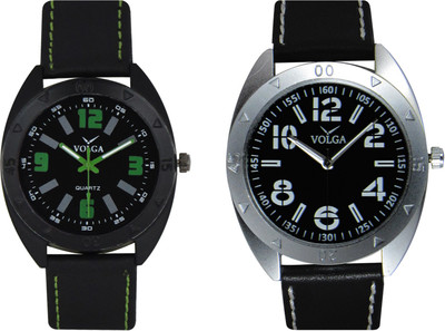 

Volga Branded Leather Quality Designer Dial Diwali Special Combo354 Designer Sport Looks WaterProof Mens Watch Watch - For Men