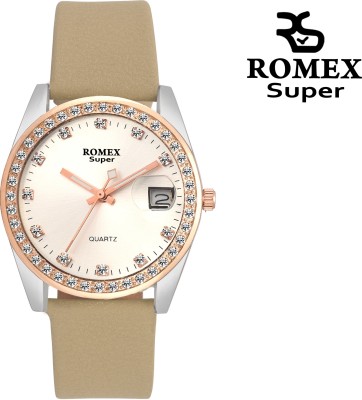 Romex STUDDED FOREVER LADY DATE Analog Watch  - For Girls   Watches  (Romex)