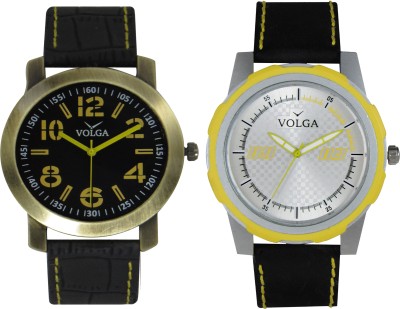 Volga Branded Leather Quality Designer Dial Diwali Special Combo621 Designer Sport Looks WaterProof Mens Watch Analog Watch  - For Men   Watches  (Volga)