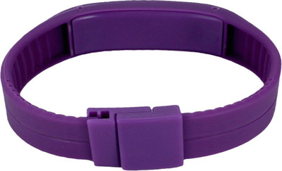 

Kissu Led Band Watch Combo of 2 White And Purple Watch - For Couple