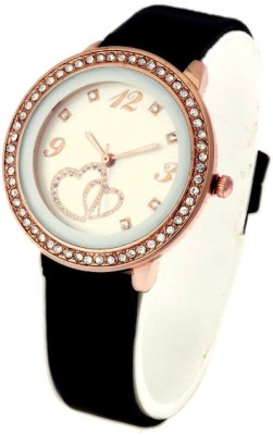 COSMIC GENVA SERIES-KMS001 TWO HEARTS PRINT ON DIAL Analog Watch  - For Women   Watches  (COSMIC)