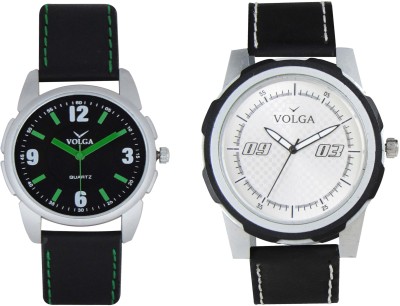 Volga Branded Leather Quality Designer Dial Diwali Special Combo527 Designer Sport Looks WaterProof Mens Watch Analog Watch  - For Men   Watches  (Volga)