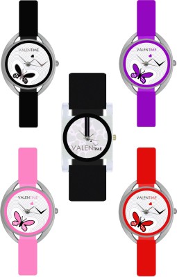 Valentime W07-1-2-3-4-6 New Designer Fancy Fashion Collection Girls Analog Watch  - For Women   Watches  (Valentime)