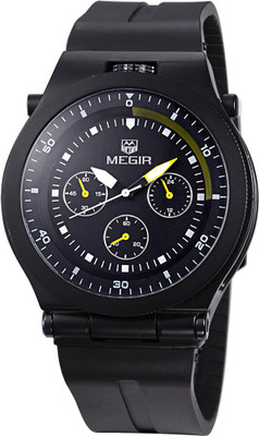

Megir Gmarks-3003-Black Executive Watch - For Men